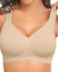 Wireless Lift Wide-Strap Seamless Jelly Support Bra