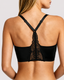 Seamless Deep V Wire-Free Lace Back Bra