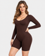 Long Sleeve Easy-Access Butt Lifting Bodyshaper