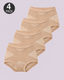 Tummy-Smoothing High-Waist Breathable Lace Briefs