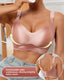 Wireless Lift Satin Wide-Strap Support Bra