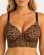 Leopard Print Seamless High Elasticity Full Cup Bra