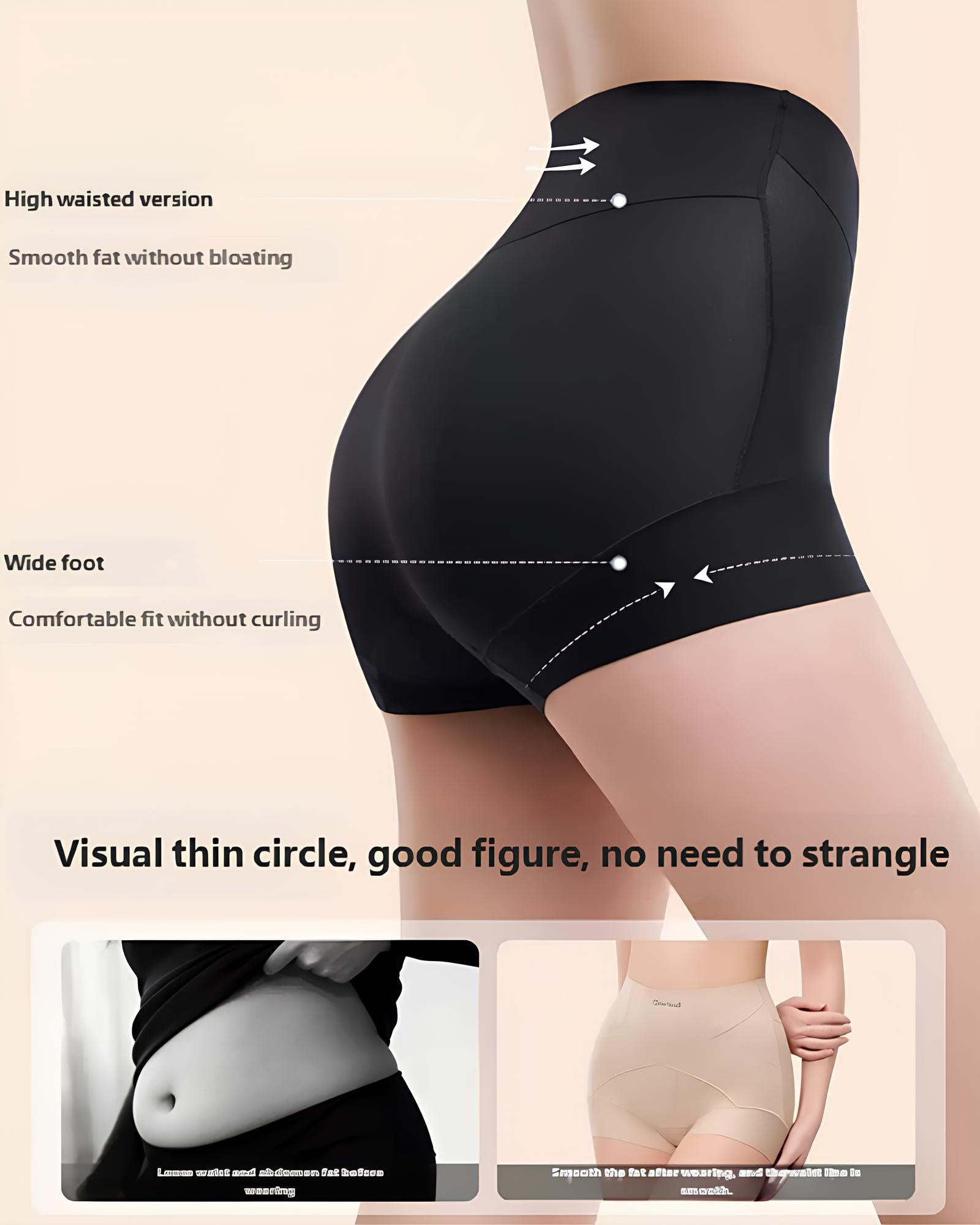 Tummy-Control X-Compression High-Waist Seamless Shaper Shorts