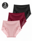 Floral Lace Trim Full Coverage Panties