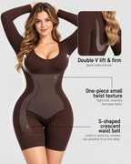 Long Sleeve Easy-Access Butt Lifting Bodyshaper