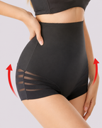Waist-Sculpting High-Rise Mesh Butt-Lift Shaper Shorts