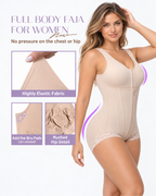 Waist Sculpting Lace Trim Full Body Shaper