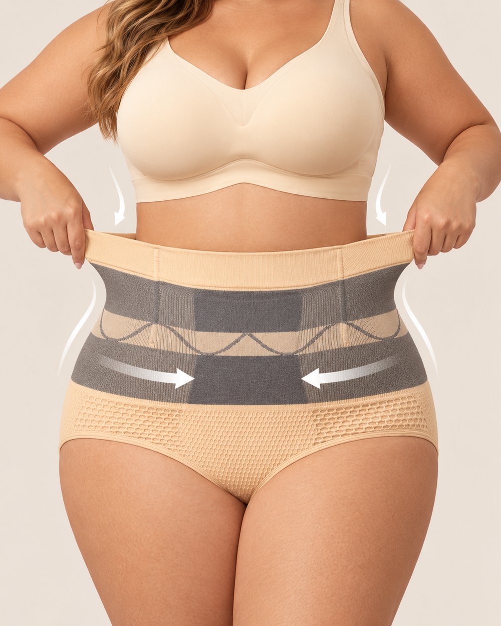 Plus Size High Waisted Shaping Panties Main image