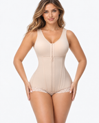 Waist Sculpting Lace Trim Full Body Shaper