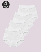 Tummy-Smoothing High-Waist Breathable Lace Briefs