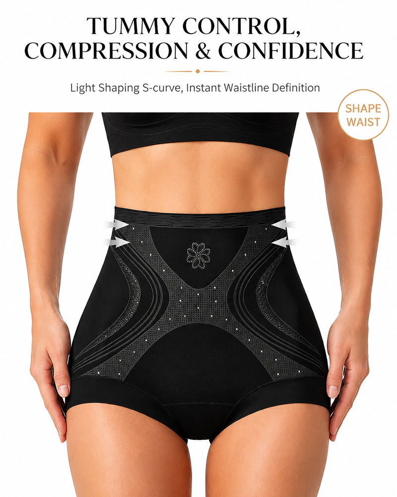 Ice Silk High Waist Tummy Control Shaping Panties