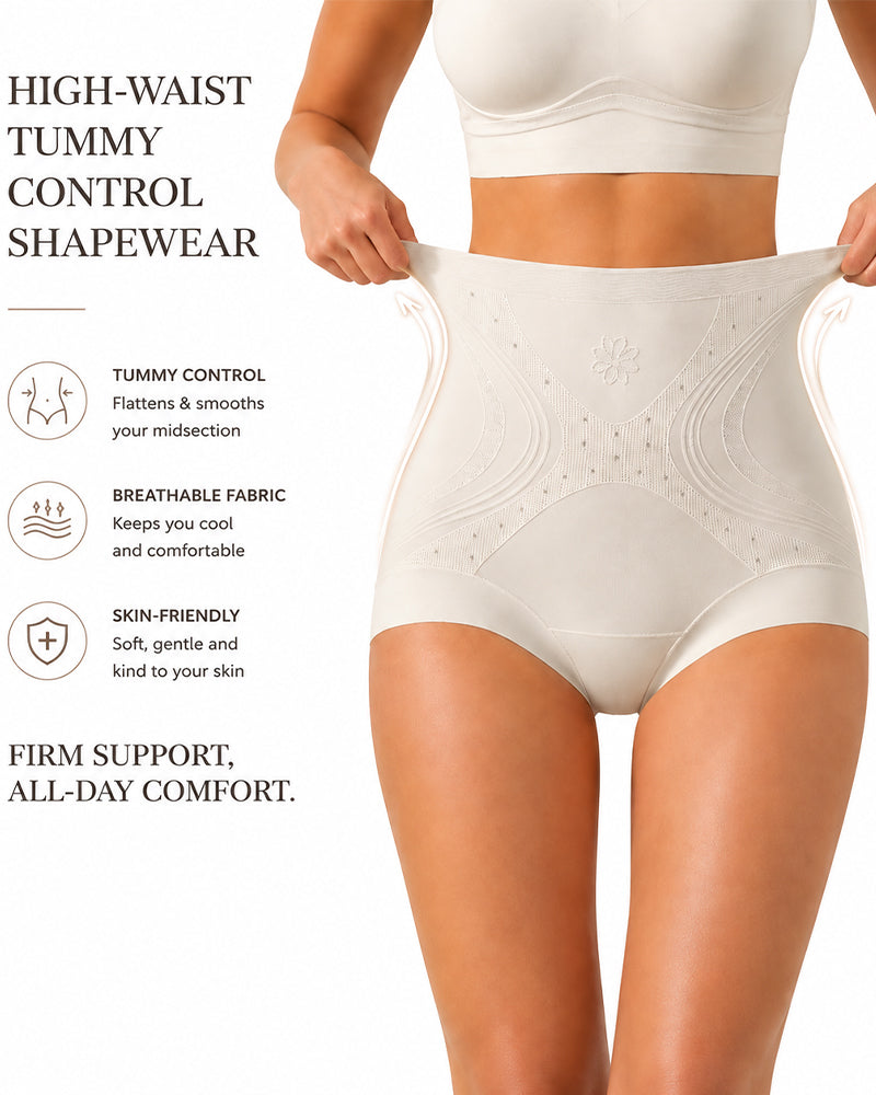 Ice Silk High Waist Tummy Control Shaping Panties