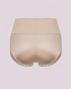 Tummy Control High-Waist Lace Panel Shaping Briefs