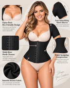 Waist Cinching Hook-and-Eye Shaping Top