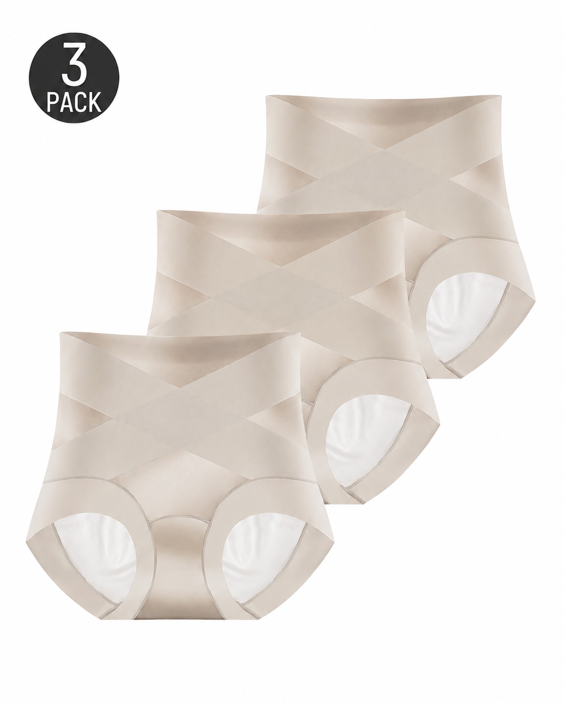 High Waist Cross Compression Shaping Panties
