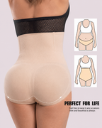 Waist-Slimming High-Rise Ribbed Butt-Lift Shaping Panties