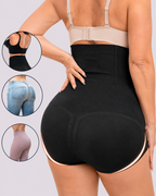 Waist-Slimming High-Rise Ribbed Butt-Lift Shaping Panties