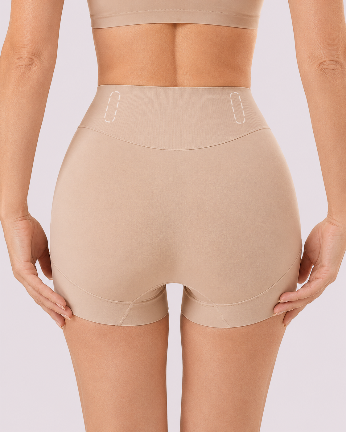Tummy-Control X-Compression High-Waist Seamless Shaper Shorts