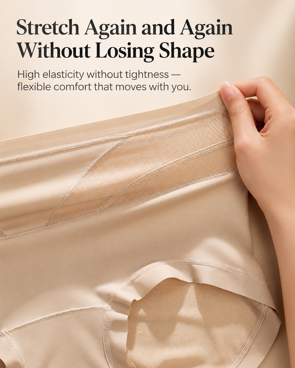 High-Waisted Tummy Control Mesh Shaping Panties