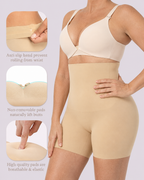 Butt-Lifting High-Waist Padded Thigh-Slimming Shaper Shorts