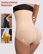 Waist-Slimming High-Rise Ribbed Butt-Lift Shaping Panties