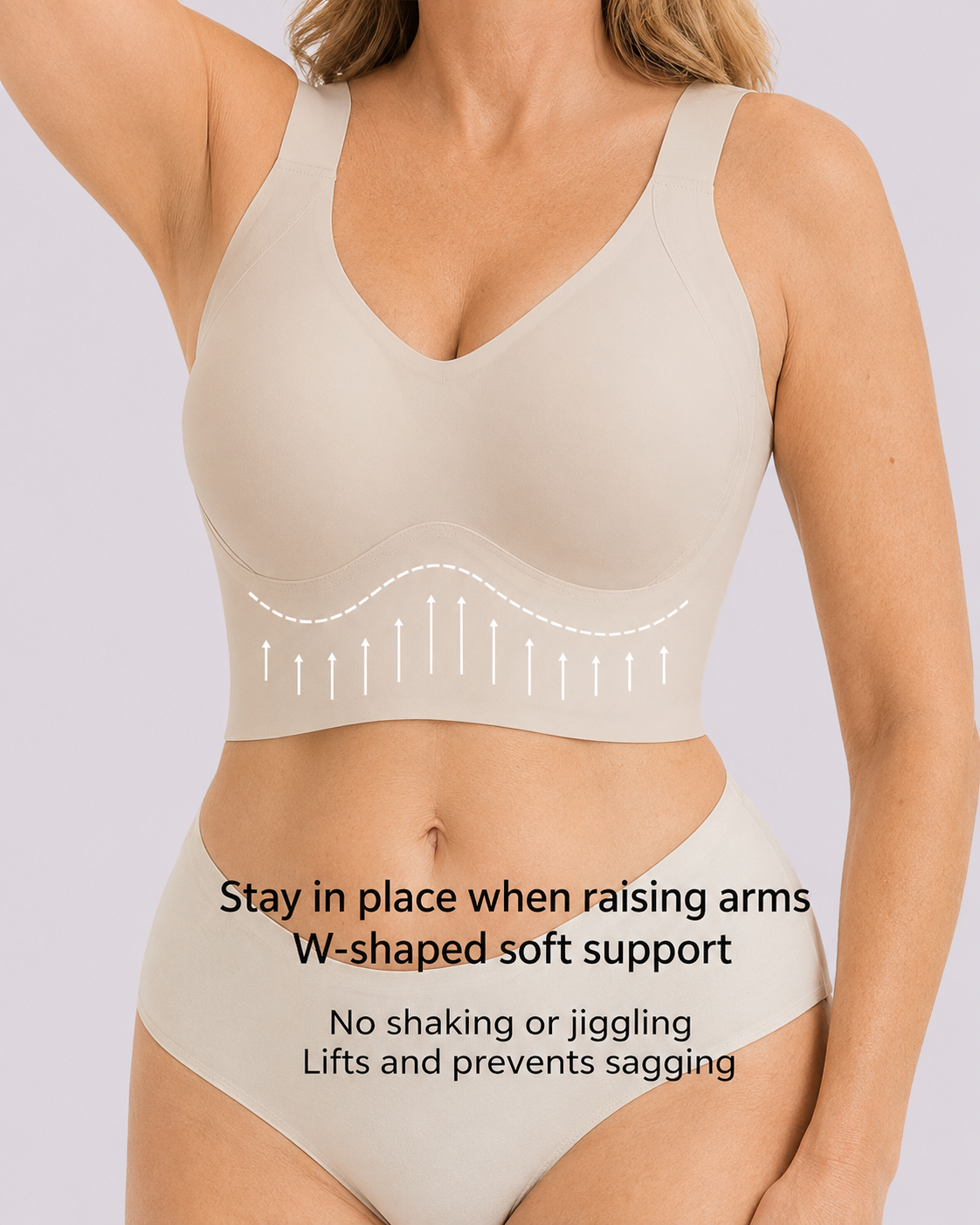 Wireless Push Up Seamless Full Coverage Bra