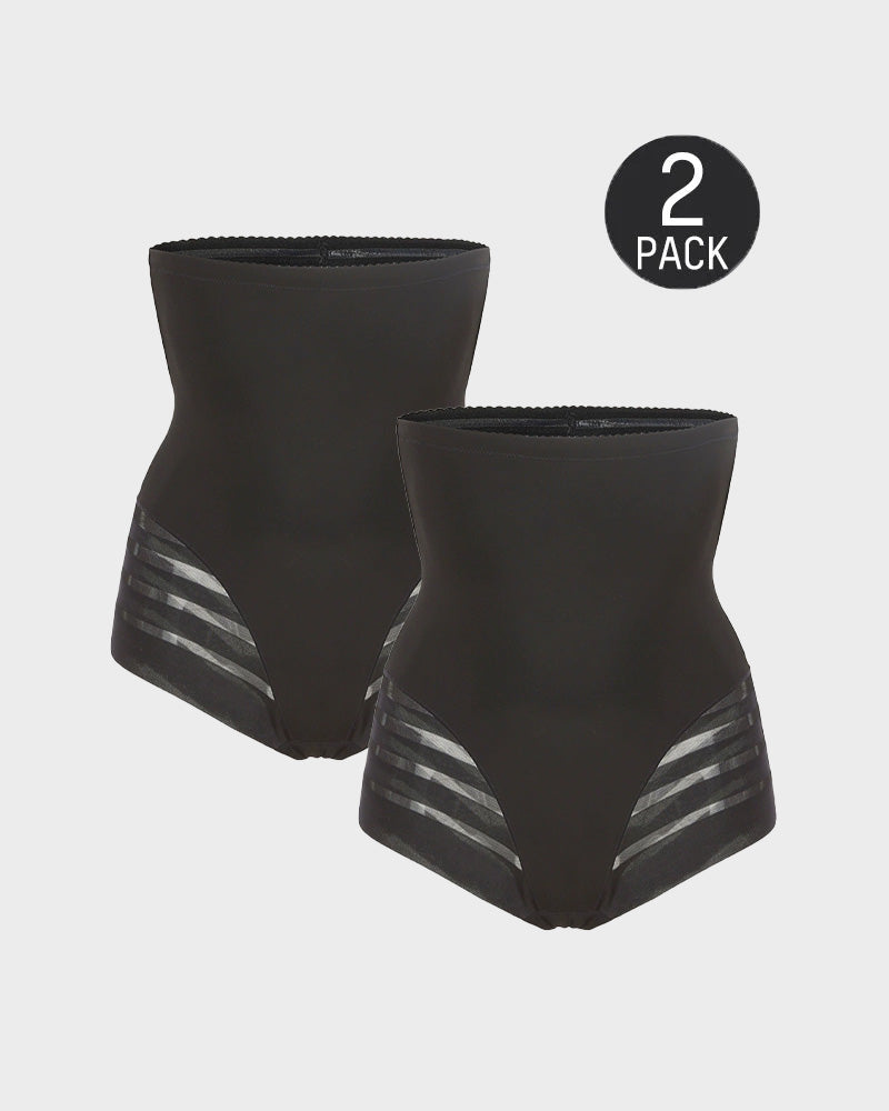 Waist-Sculpting High-Rise Mesh Butt-Lift Shaper Shorts