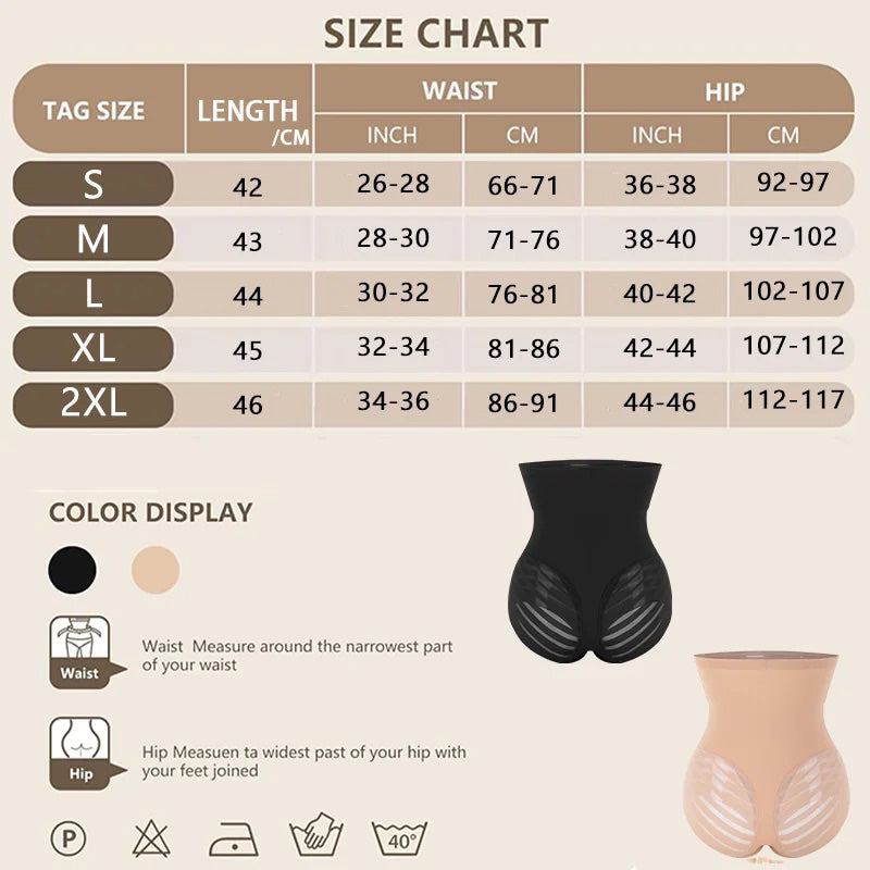 Waist-Sculpting High-Rise Mesh Butt-Lift Shaper Shorts