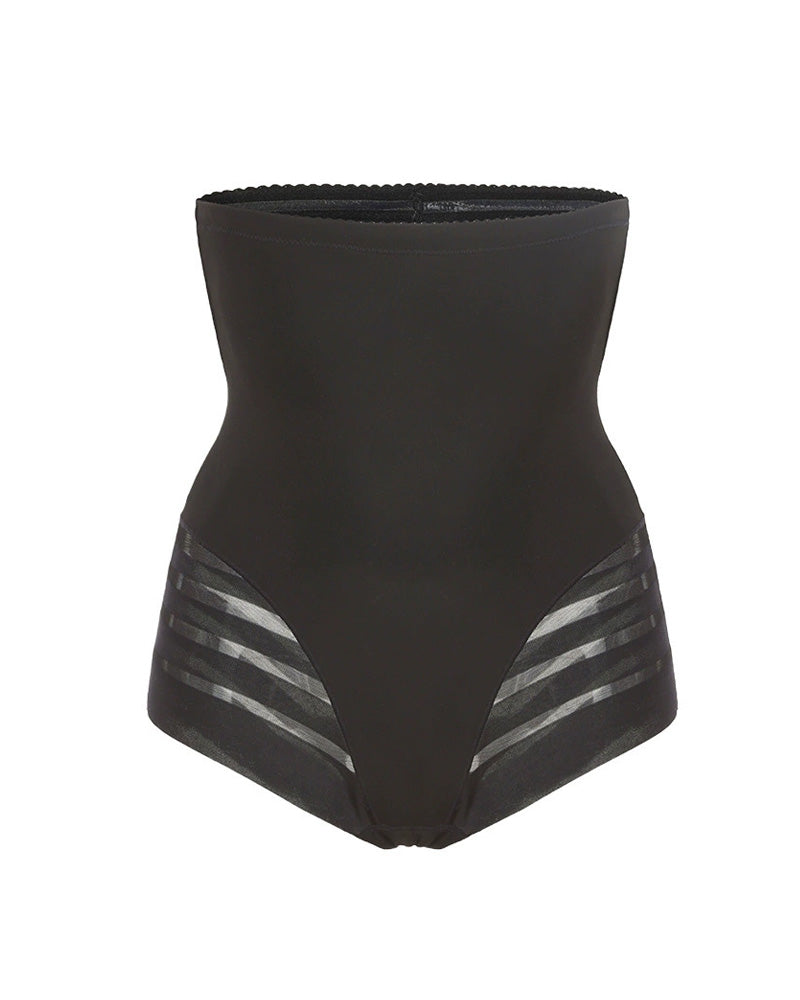 Waist-Sculpting High-Rise Mesh Butt-Lift Shaper Shorts