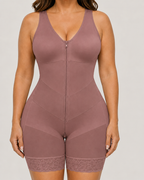 Tummy Control Mesh Lace Shapewear Bodysuit