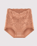 High Waist Tummy Control Lace Cotton Briefs
