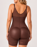 Full Body Shaping Lace Trim Shapewear Bodysuit