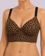 Wireless Push Up Seamless Leopard Print Bra