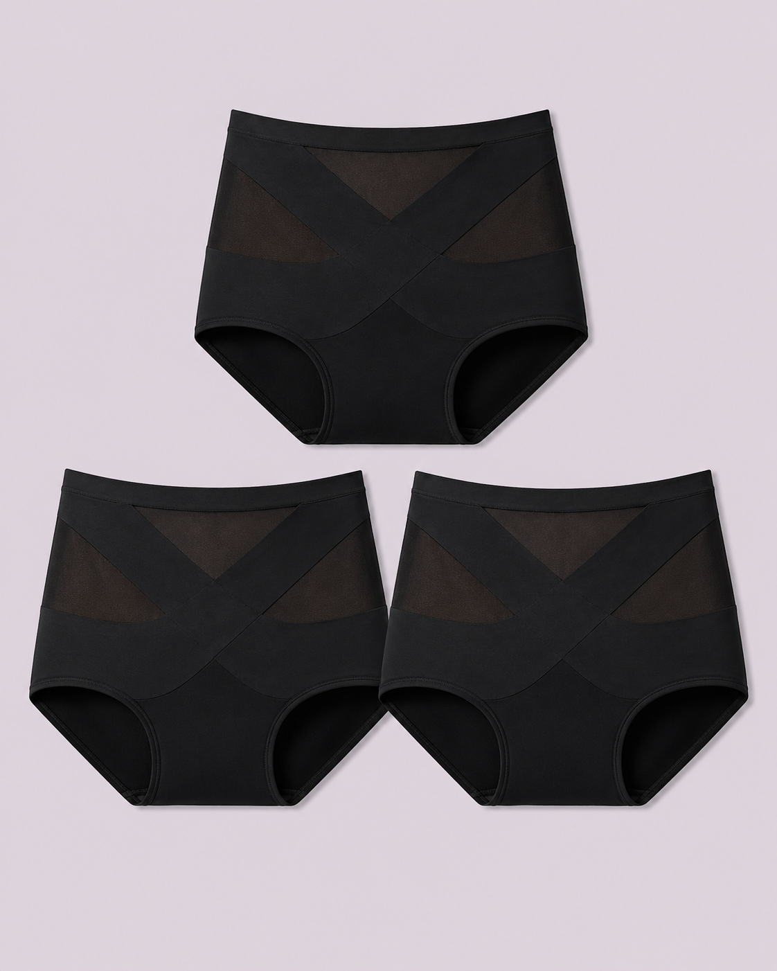 Tummy Control Cross-Compression Seamless Briefs