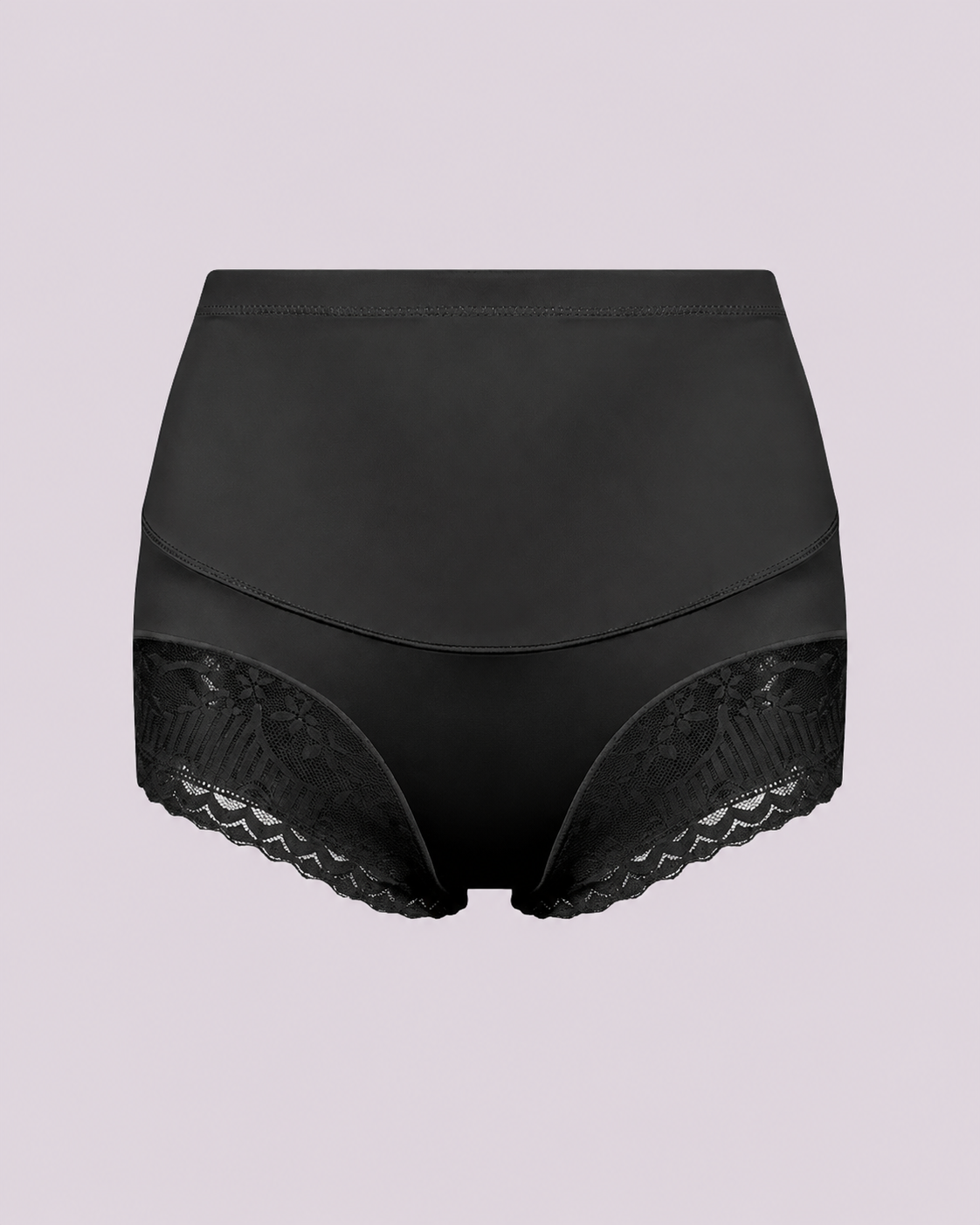 Tummy Control High-Waist Lace Panel Shaping Briefs