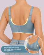 Wireless Lift Satin Wide-Strap Support Bra