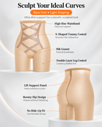 High-Waist Tummy Control Shaping Shorts