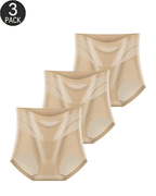 High-Waisted Tummy Control Mesh Shaping Panties