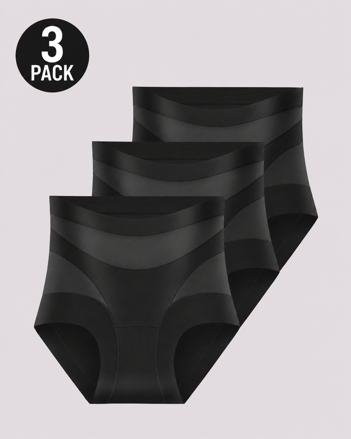 Sculpting High-Rise Sheer Panel Control Briefs
