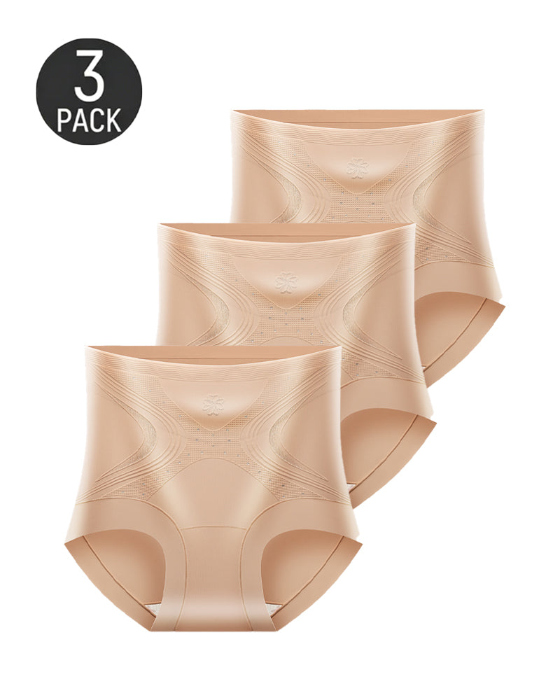 Ice Silk High Waist Tummy Control Shaping Panties