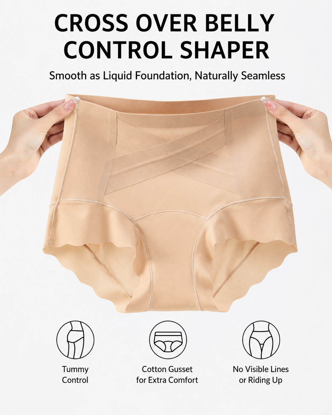 High Waist Tummy Control Seamless Shaping Panties