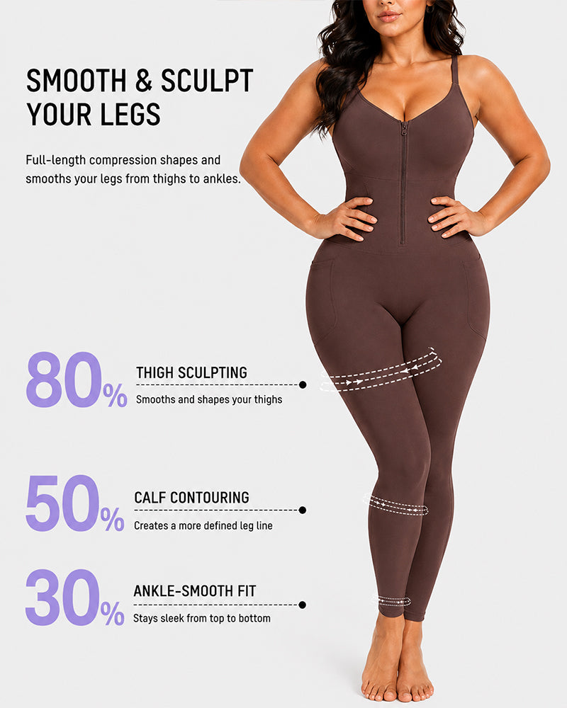 Front Zipper Tummy Control Easy-to-Wear Body Shaper