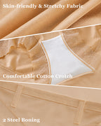 High Waist Tummy Control Lace Trim Shaping Panties