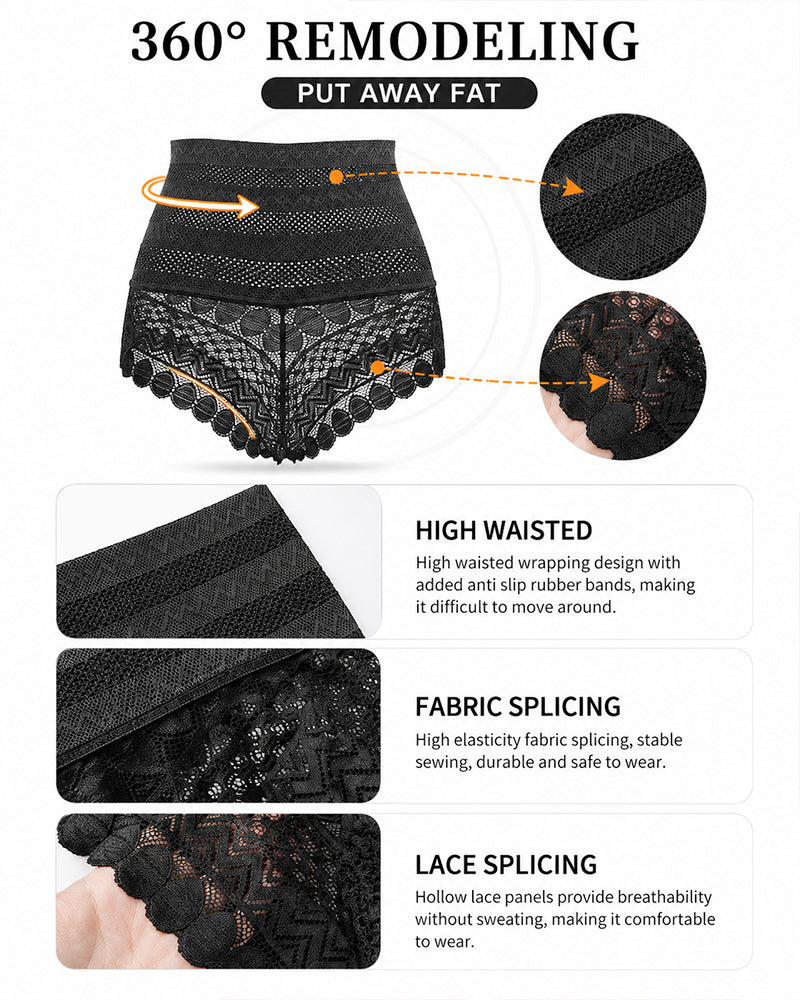 High Waist Breathable Mesh Shaping Panties