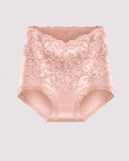 High Waist Tummy Control Lace Cotton Briefs