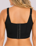 Back-Smoothing Push-Up Wide-Back Longline Bra