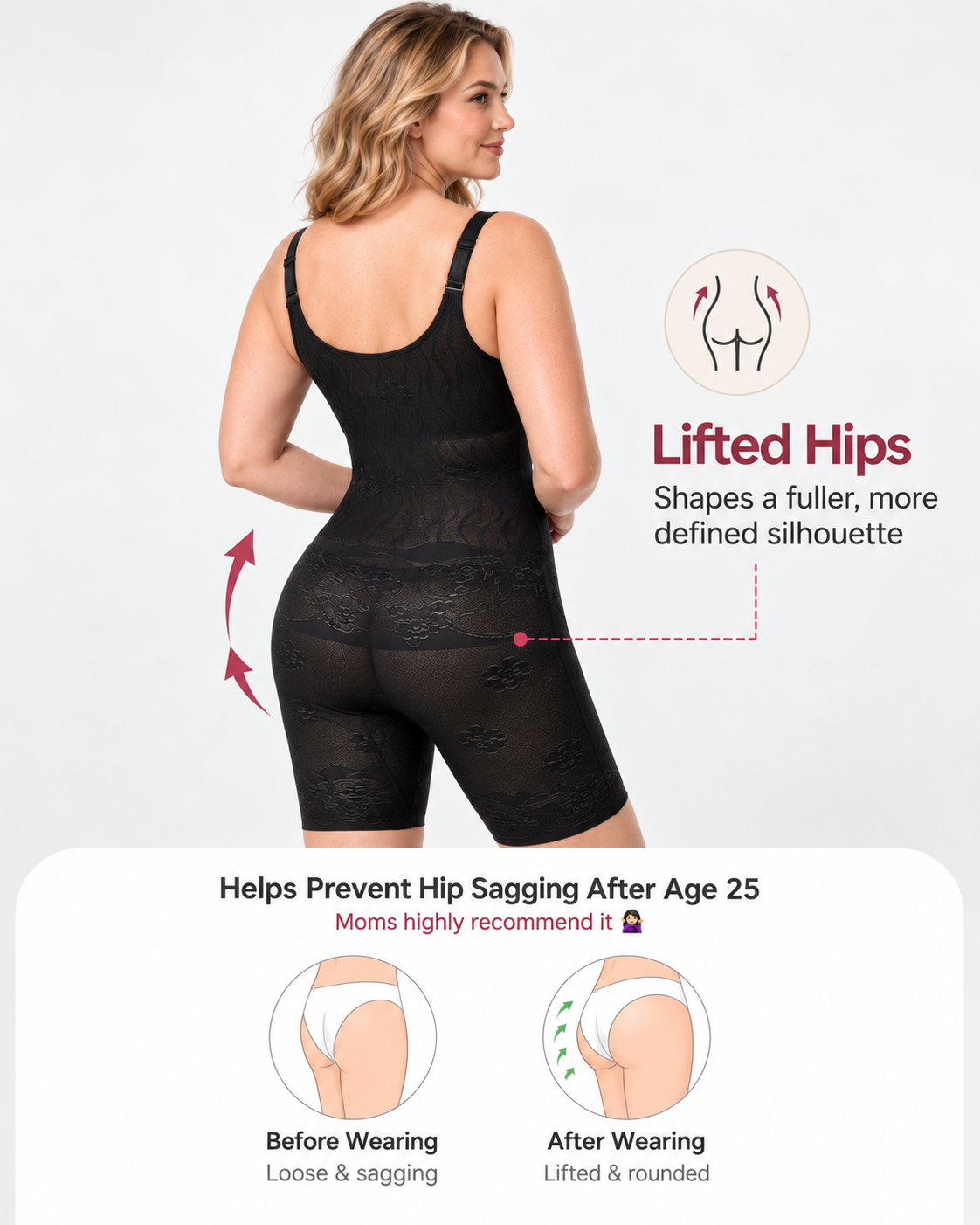 Lace Tummy Control Easy-to-Wear Bodyshaper