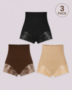High Waist Tummy Control Shapewear Underwear Seamless Elastic Lace Panties