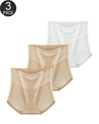 High-Waisted Tummy Control Mesh Shaping Panties