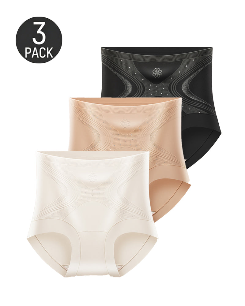 Ice Silk High Waist Tummy Control Shaping Panties